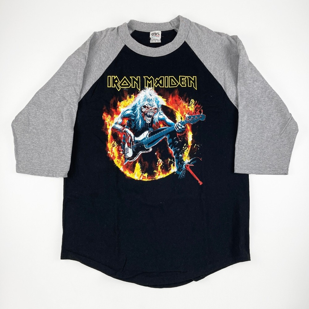 Iron Maiden Raglan Shirt Mens Large by Shaka Active