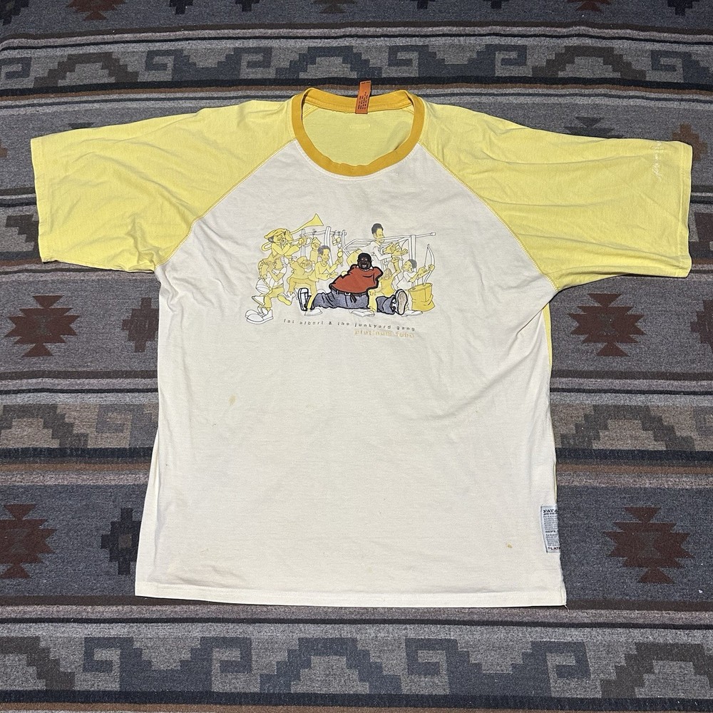 Vintage FUBU Fat Albert Junkyard Gang Tee Mens XL Y2K Hip Hop