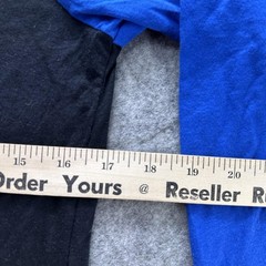 Shepherd’s Men Shirt Mens Medium Black Blue Raglan 3/4 Sleeve Graphic Tee
