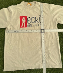 Rare Vintage 90s Ecko Unltd MindLabs Graphic Cream T Shirt Mens Size Large