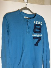 Aeropostale Vintage 1987 Authentic Brand Embroidered Long Sleeve Button Up