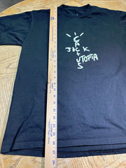Travis Scott Cactus Jack Utopia Heavy Black T-Shirt Size Large EUC