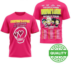 5 Seconds Of Summer Everyone’s A Star Pink 3D AOP Shirt S-5XL Pink 1P1251