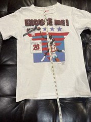 Vintage 1990 Flight #23 Michael Jordan Excuse Me T-Shirt White Men’s XL Bulls