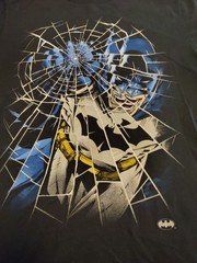 Men’s Batman DC Comics Originals Shattered Glass Punch Graphic T- Shirt Black M