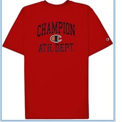 Champion T-Shirt Mens 4XL Red New Ath Dept Graphic Big & Tall Short Sleeve Tee