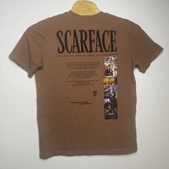 Scarface Shoe Palace Large T-Shirt Tee Brown Embroidered Pacino Montana Movie