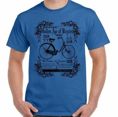 THE Golden Age Of Bicycles Mens Funny Cycling T-Shirt Bike Cycle MTB Road Racer