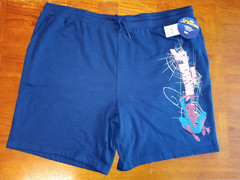 NEW W TAGS MARVEL SPIDERMAN SHORTS W POCKETS..SIZE 3XL.44 WAIST STRETCH & STRING