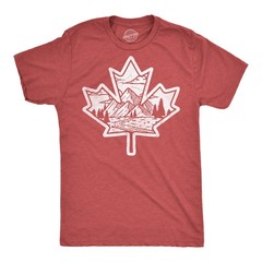 Mens Funny T Shirts Canadian Maple Leaf Sarcastic Nature Graphic Novelty Tee for