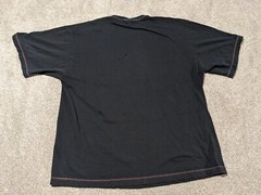 Vintage No Boundaries Shirt Mens Large Flames Tribal Rhino Black Skate Skater