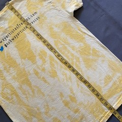 2010s Subway Artistas Frescos T Shirt Mens Large Yellow Acid Wash Promo Hispanic