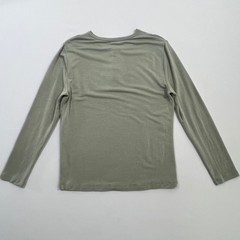 Mugsy Sage Green Cashmere Blend Long Sleeve Henley Shirt Mens Size Medium