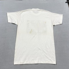 Vintage Fruit Of The Loom Shirt Mens Medium White Tiger Eye On Survival Tee 90s