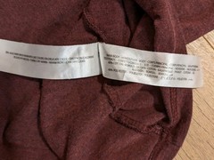 Ariat Rebar Men’s Size Large Tall Maroon Pocket Tee Work Shirt