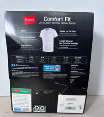 3XL Hanes Men 3 Pack Tagless Comfort Fit Ultra Soft Cotton Modal Blend
