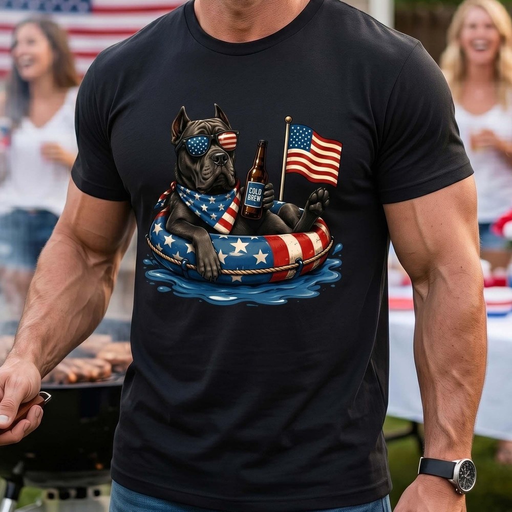 Custom Dog Breed 4th of July Shirt Personalized Patriotic Pet Lover Tee