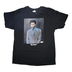 Seinfeld The Kramer Black T-Shirt Unisex Medium NWT Ripple Junction