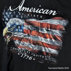 America by Birth – 1776 Patriot by Choice Cabela’s Black T-Shirt