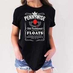 Pennywise Old Fashion Floats Horror Halloween Adult Humor Funny T-Shirt