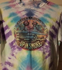 Vintage CHEECH AND CHONG TIE DYED T-SHIRT Small