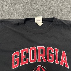 Champion T-Shirt Mens XXL Black Georgia Bulldogs NCAA Graphic Short Sleeve Tee