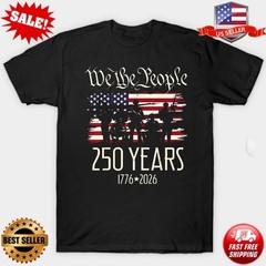 250 Years US Flag 250th Anniversary American T-Shirt, S to 5XL FREE SHIPPING