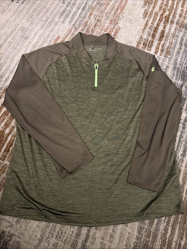 Under Armour Men’s Size XXL XX-Large Tech 2.0 Pull-Over Olive Green