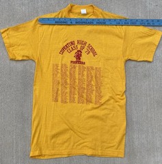 Vintage 1979 Cupertino High School Pioneers Class Of 79 T Shirt 70s 1970s Size M