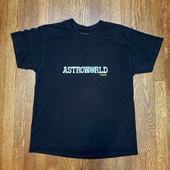 Travis Scott Astroworld Tour Wish You Were Here Tshirt 100% Double Sided Sz. L