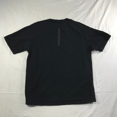ASRV Mens DSG-0481 Short Sleeve T-Shirt Black Cotton Athletic Top Size L
