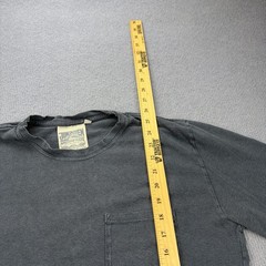 Jungmaven Long Sleeve Shirt Mens Medium Gray Hemp Organic Cotton Pocket Tee