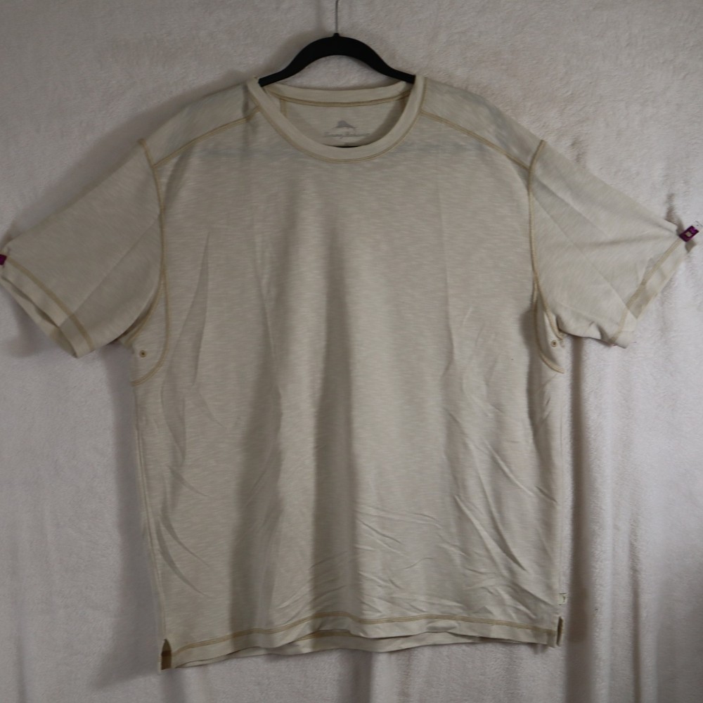 Tommy Bahama Paradise Blend Tee T Shirt Mens XL White Short Sleeve