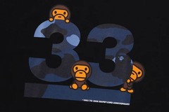A BATHING APE Men’s A BATHING APE 33RD ANNIV. BABY MILO TEE 2M20110006 /r