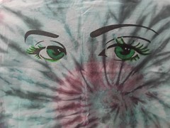 Tie-Dye Cotton t Hamsa Hand painted Graphic Short Sleeve XL T-Shirt L