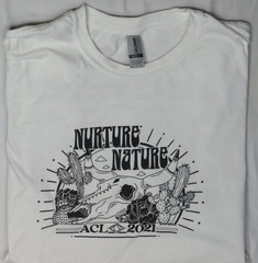 NURTURE NATURE ACL 2021 MENS L WHITE TEE AUSTIN CITY LIMITS STRAIT EILISH CYRUS