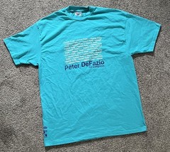 Vintage Beefy-T Hanes Men’s XL Blue Short Sleeve Graphic Tee Peter DeFazio