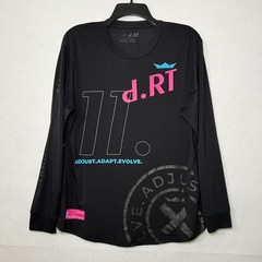 d.RT Adjust Adapt Evolve Men CyberPunk Y2K Street Black Long Sleeve Tee Size 4