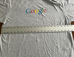 Vintage Google Search Logo T-Shirt Large Gray Organic Cotton econscious Promo