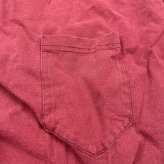 Vintage Fruit Of The Loom Blank Red T Shirt Pocket XL Cotton Easy To Wear
