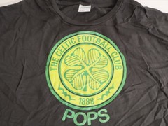 Celtic FC 1888 Crest Graphic T-Shirt Grey Uneek Men’s 2XL