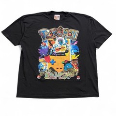 Danshi Zen Pokémon Black Short Sleeve T-Shirt Men’s Size 2XL Anime Video Games