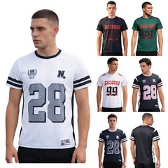 Men Top Vacations Tops Contrast Color T-shirt Compression Athletic Streetwear