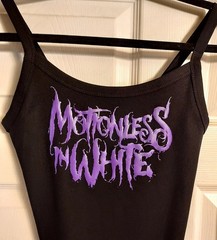 Motionless in white crop top motionless in white tank top Any Color Logo Addnote