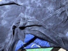 Spirit Jersey Great Wolf Lodge Men 2XL Shirt Long Sleeve Navy Tie Dye Wolf