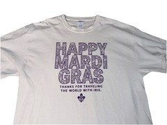 Mardi Gras Krewe Of Iris Men’s Shirt XL Iris Female Parade Organization T-Shirt