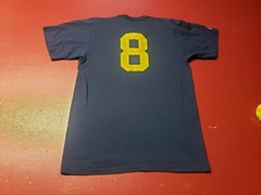 Vintage Russell Athletics 2 Button T-Shirt Blu M Cotton Blend Made In U.S.A.