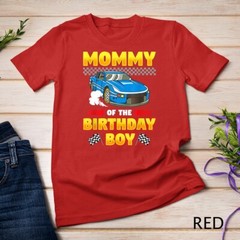 Mommy of the Birthday Boy Race Car Racing Party Family T-Shirt Unisex T-shirt