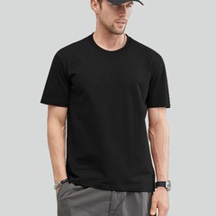 Oversize Cotton T-Shirt Men’s Short Sleeve Crew Neck Basic Casual Sportswear Tee