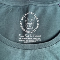 Men’s Green Jack & Jones T-Shirt Front Logo Size L ￼